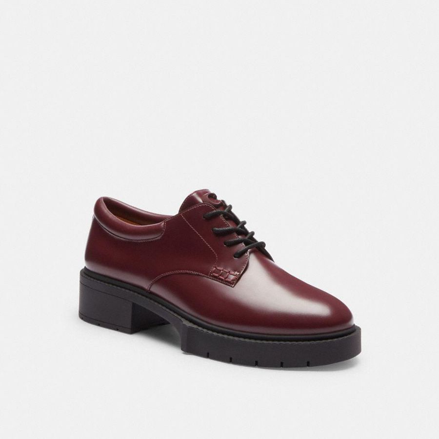 Mocasines COACH Mujer Burdeos | 534-VKZMPH