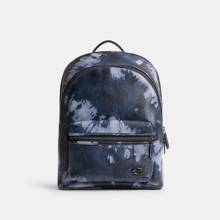 Mochila COACH Hombre Azul Marino | 912-ZAHNFQ