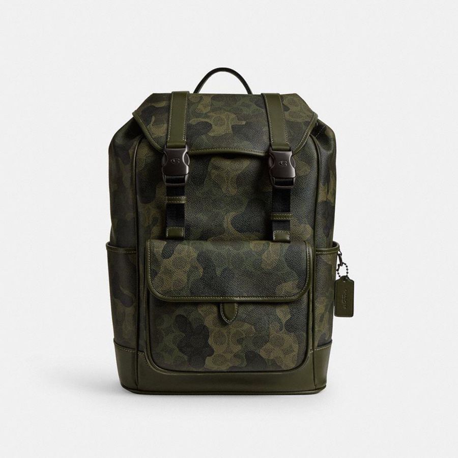 Mochila COACH Hombre Verde | 503-UBDATY