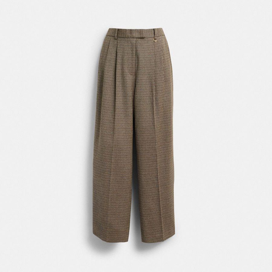 Pantalon COACH Mujer Marrones | 820-ZNEHYD