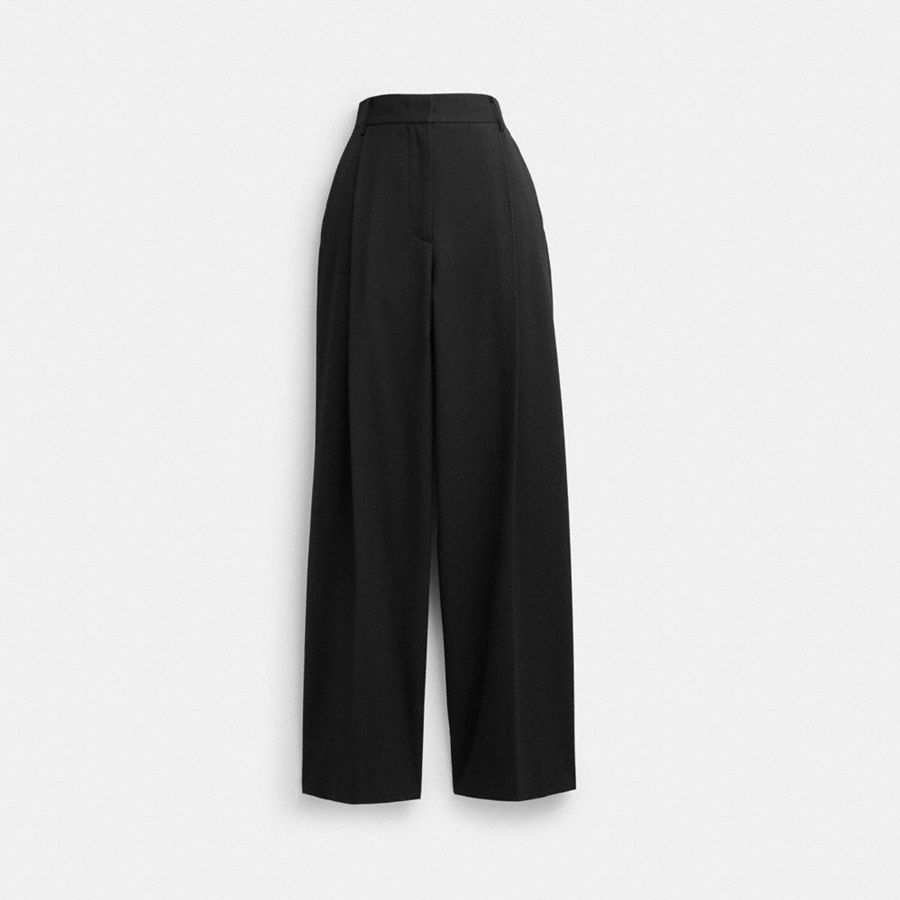 Pantalon COACH Mujer Negras | 569-JLOEAZ