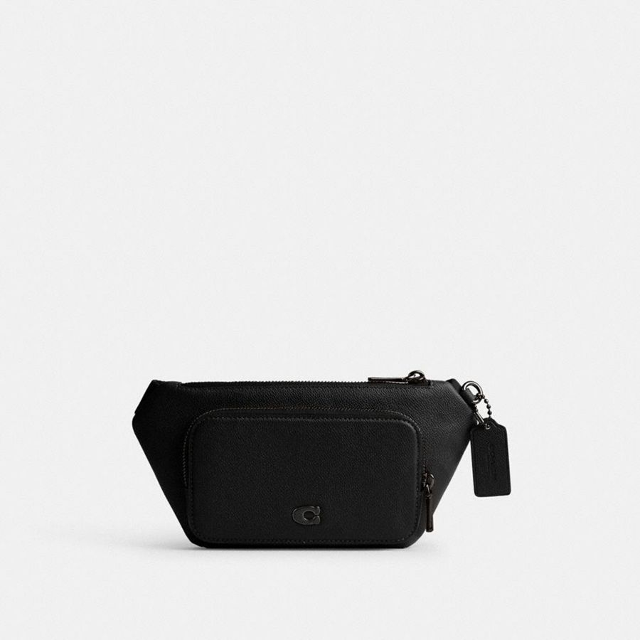 Riñonera COACH Hombre Negras | 745-THMSAN