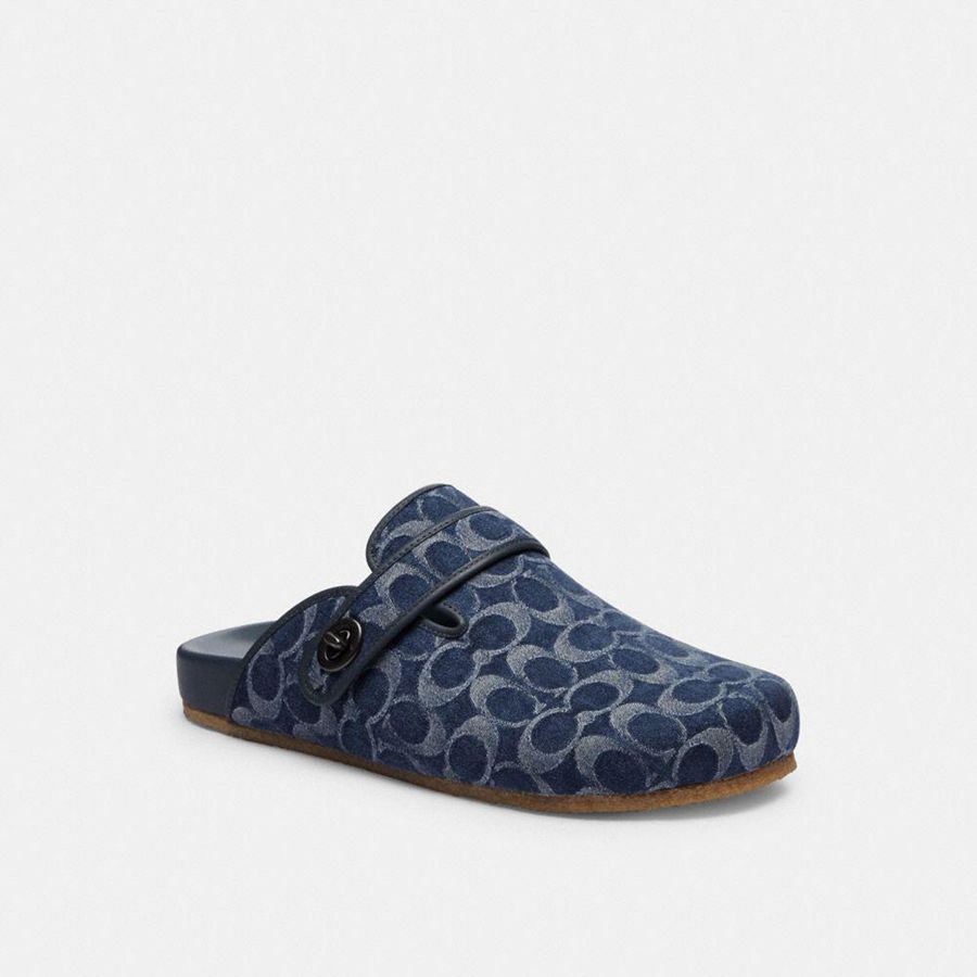 Sandalias COACH Hombre Azules | 506-JYFSWZ