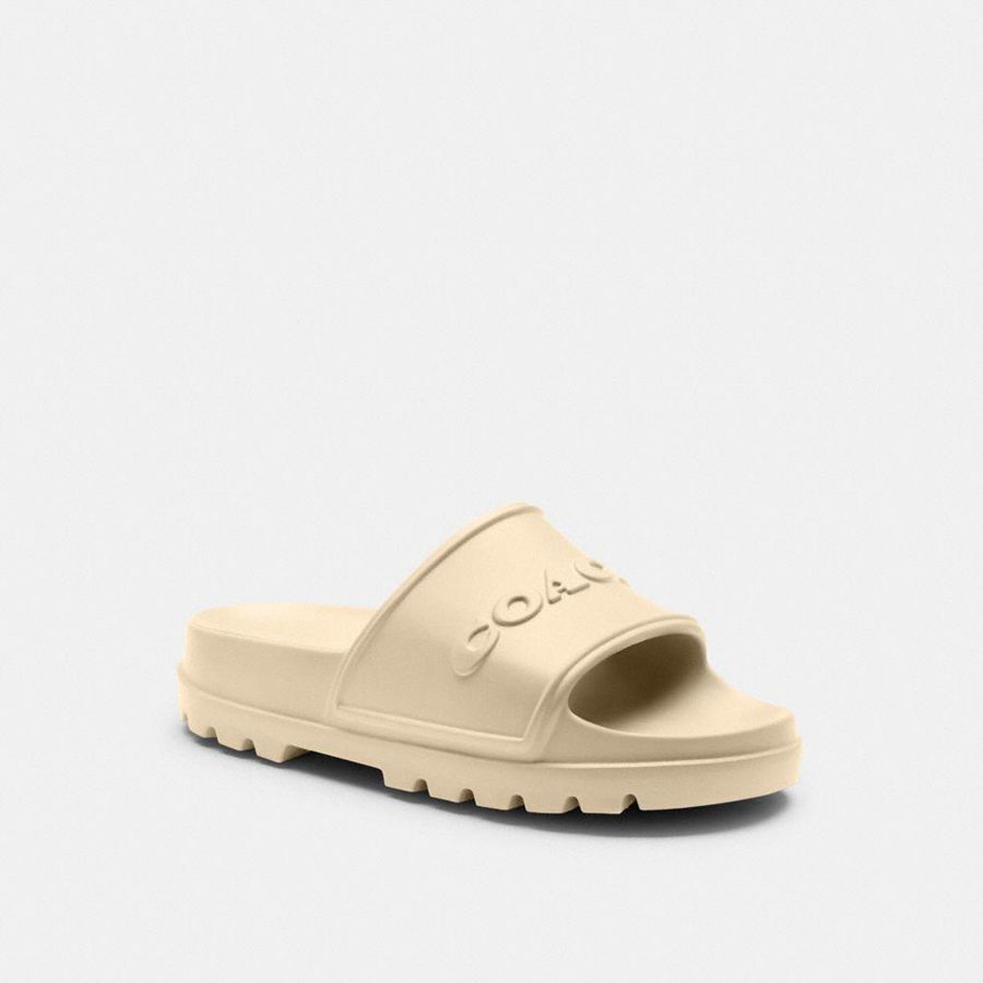 Sandalias COACH Hombre Blancas | 190-MKPYDC