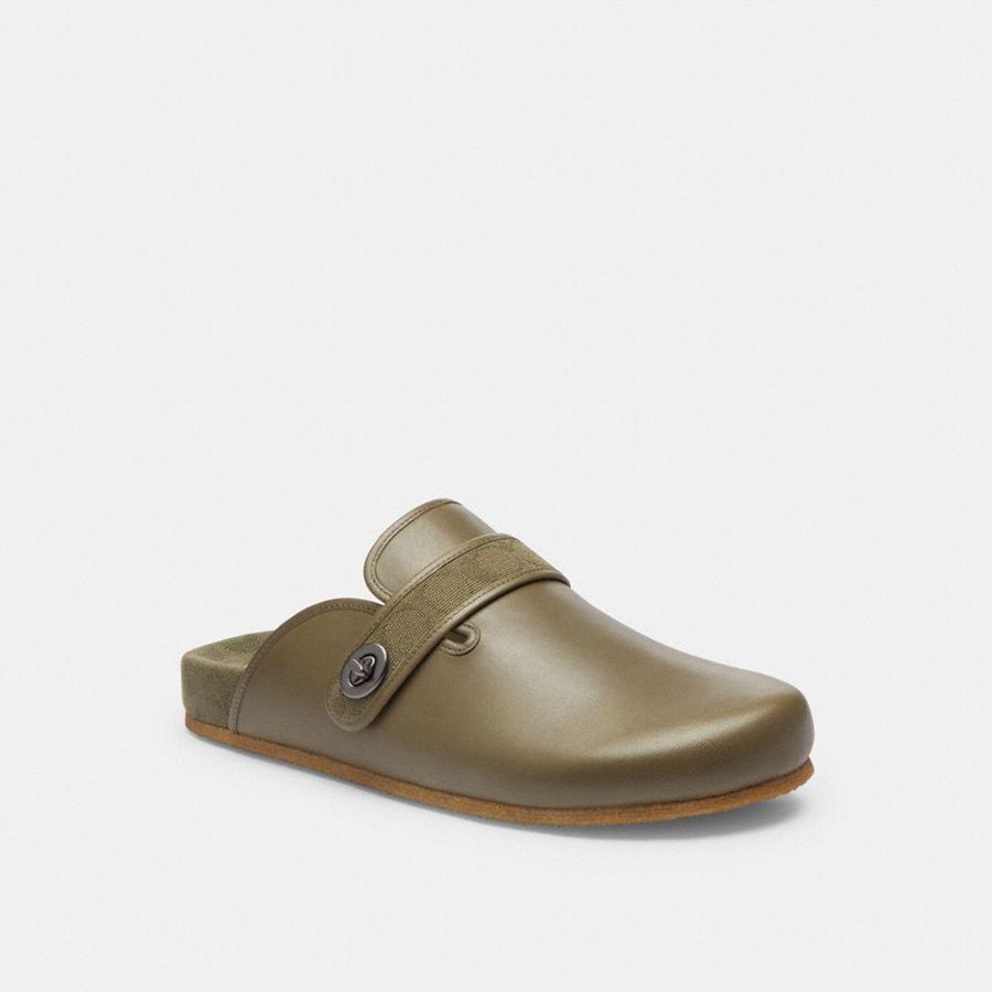 Sandalias COACH Hombre Verde | 056-SAXHTW
