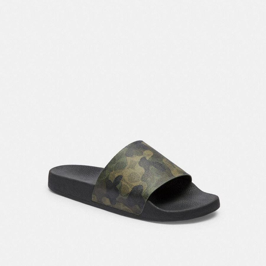 Sandalias COACH Hombre Verde | 315-IEULTY