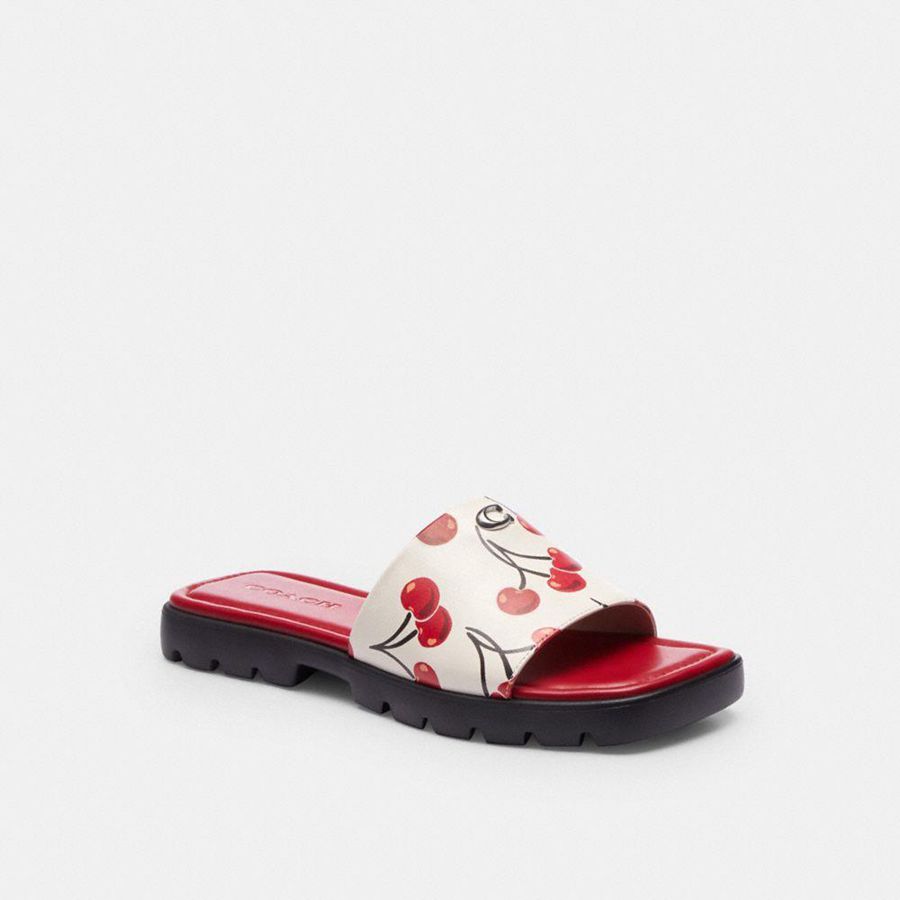 Sandalias COACH Mujer Rojas | 798-ZLJARV