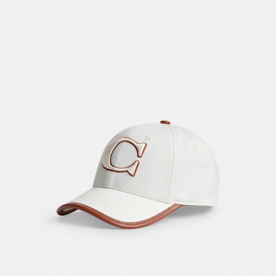 Sombrero COACH Mujer Blancas | 265-POFBKS