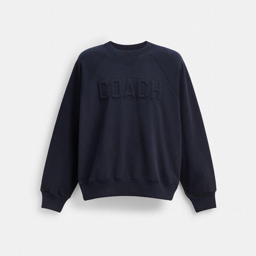 Sudadera COACH Hombre Azul Marino | 075-XUSNHW