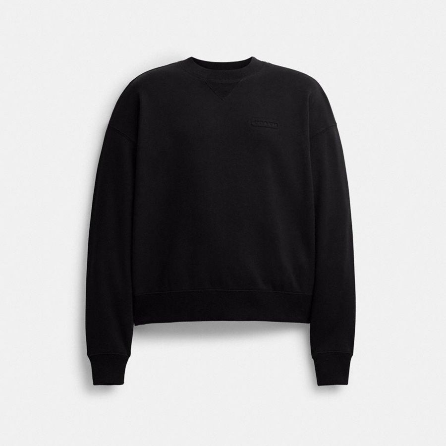 Sudadera COACH Mujer Negras | 924-TENKPU