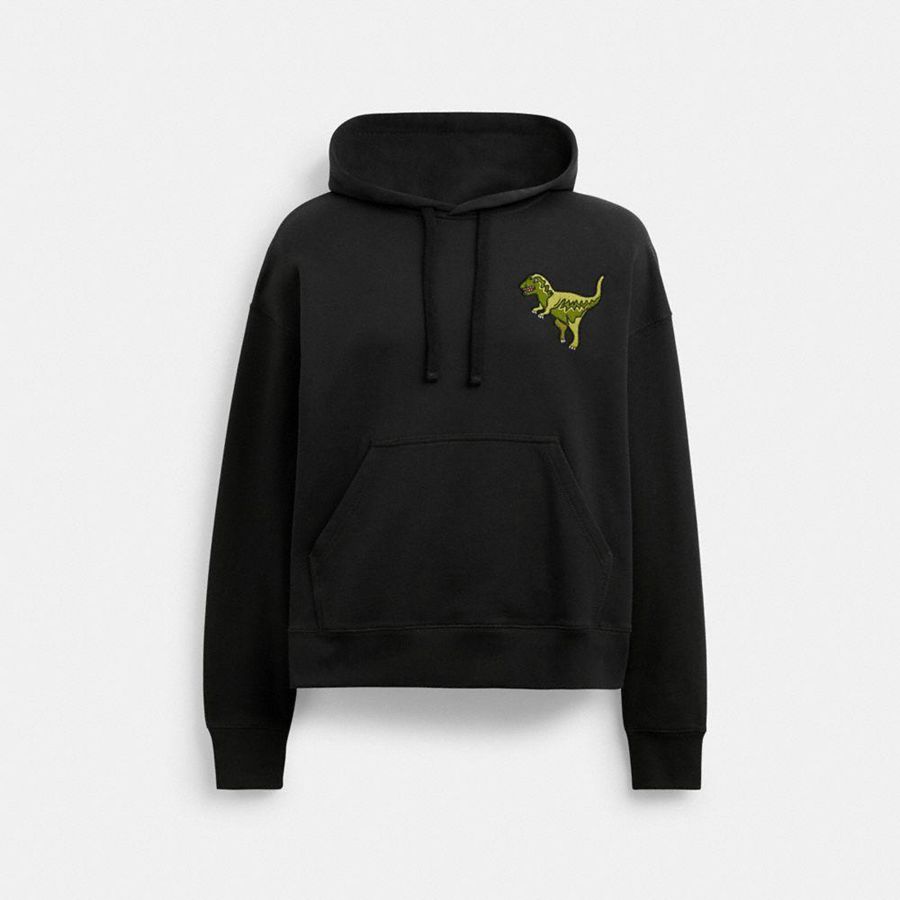 Sudadera con Capucha COACH Hombre Negras | 205-ZHICEP