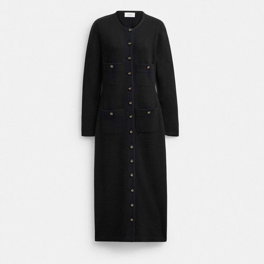 Vestido COACH Mujer Negras | 164-GWUCZP