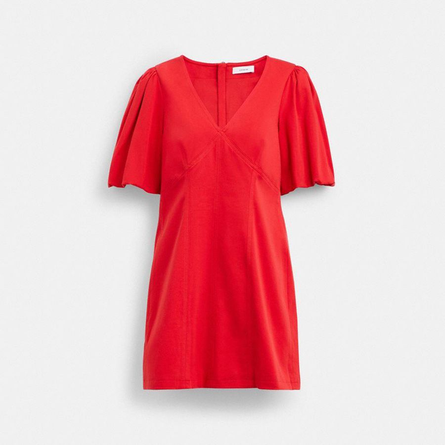 Vestido COACH Mujer Rojas | 768-DXQBUE